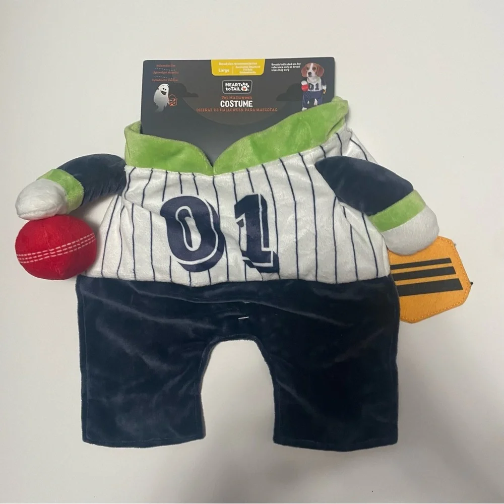 Heart to Tail Dog Paddleball Player Halloween Costume - Navy and White Large